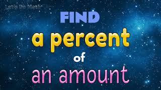 Find a percent of an amount