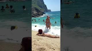  KLEOPATRA BEACH walk 4k | Alanya Antalya TURKEY 2024 | day off #shorts