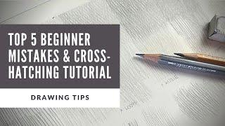 Cross Hatching Tutorial,  Crosshatching for Beginners,  How to Shade