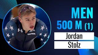 Jordan STOLZ (USA) | Winner | 500m (1) Men | Quebec City 2024 | #SpeedSkating