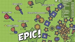 My Massive Army!  BARONS BRIGADE vs The WORLD (MooMoo.io Gameplay New Update)