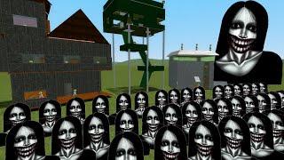 Kuchisake Onna Nextbots Vs Towers In Garry's Mod \ 2K