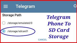 How To Change Telegram Storage Location To SDCard / Memory Card| Download Telegram Files In Sd Card