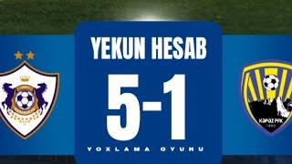 Qarabağ sevgisi canlı yayım başlatdı!Yoxlama oyunu:Qarabağ 5-1 Kəpəz