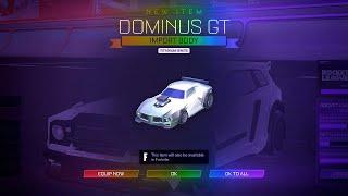 PLAYING ROCKET LEAGUE WITH THE TITANIUM WHITE DOMINUS GT CAR!