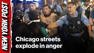 Anti-ICE protesters clash with police in chaotic Chicago standoff