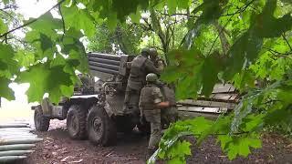 Батарея РСЗО «Град» в зоне проведения специальной военной операции