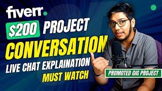 $200 Promoted Gig Fiverr Project Live Conversation 2023 | Fiverr Live Conversation | Digital SP