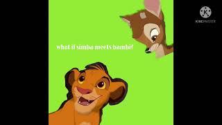 what if simba meets bambi? /the lion king and bambi