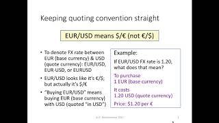 Tutorial 9 1   FX market conventions