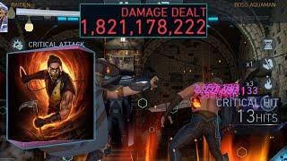 3 Stars Scorpion + Raiden Almost 2 Billion Damage ( No Raven/P2W Artifacts) Injustice 2 Mobile