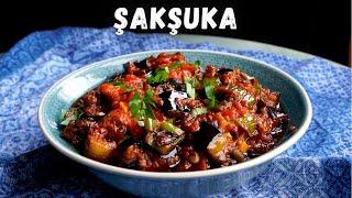 Turkish Eggplant Shakshuka - Vegan Meze with Fried Eggplants & Chilies