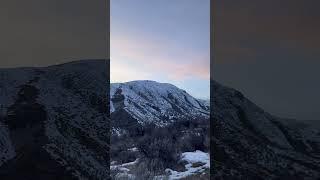 Winter Wolf Hunting views #outdoors #mountains #snow #hunting #sunset #hiking