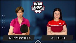 15:30 Nataliia Svydnytska - Anastasiia Postol West 3 WIN CUP 08.06.2024 | Table Tennis WINCUP