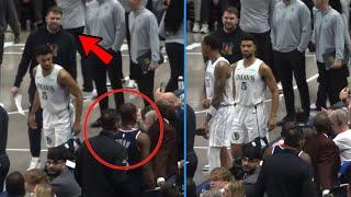 Luka Doncic Stares At Kris Dunn After Kris Dunn Ejected From The Game!