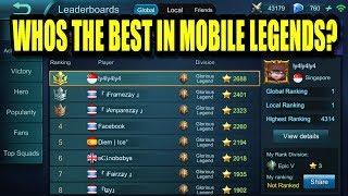 Mobile Legends: TOP 10 BEST PLAYERS IN MOBILE LEGENDS COUNTDOWN!!