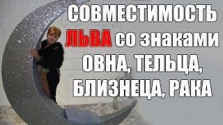 Совместимость знака Льва со знаками Овна, Тельца, Близнеца, Рака