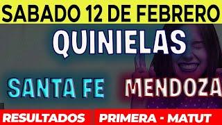 Quinielas Primera y matutina de Santa fé y Mendoza Sábado 12 de Febrero