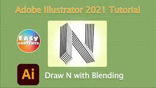 Adobe Illustrator 2021 Tutorial | Draw Logo with Blend Tool in 2 Minutes!