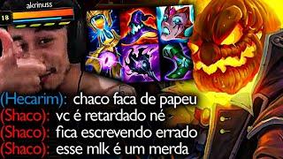 *JOGÃO* JOGUEI DE HECARIM AP CONTRA O AKRINUSS E ELE TILTOU AO VIVO KKKKKKKK