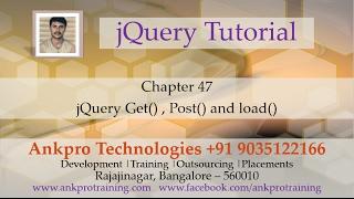 jQuery 47 - Ajax 4 - Get, Post and Load ajax methods