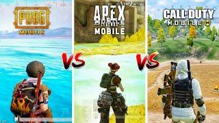 Apex Legends Mobile VS Call of Duty Mobile VS Pubg Mobile Which one is Best?