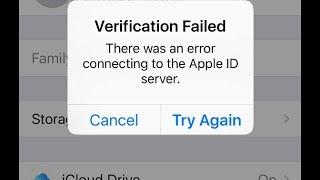 How To FIx"Verification Failed There was an error connecting to the apple id server 2023