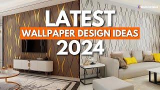 Latest Wallpaper Design | Living Room wallpaper interior | 3D Wallpaper Home Decor ideas 2024