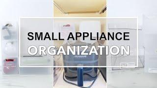 SMALL APPLIANCE STORAGE AND ORGANIZATION: Ideas to help eliminate counter clutter