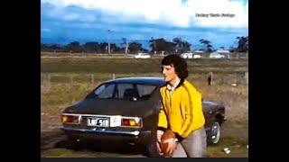 1974- Kevin Sheedy and Noel Carter kick-to-kick at David Thorpe's Kilmore farm fundraiser