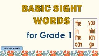 BASIC SIGHT WORDS For Grade 1|| READ WORDS FOR GRADE 1