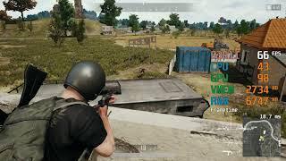 GeForce GTX 1050 ti -- AMD FX-8320 -- PUBG FPS Test Erangel Medium