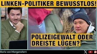 RIESA: Linken-Politiker BEWUSSTLOS! Polizeigewalt oder FAKE NEWS? "Parlamentarischer Beobachter"