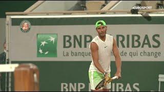 Rafael Nadal's practice with Sascha Zverev at RG, 24 sept 2020