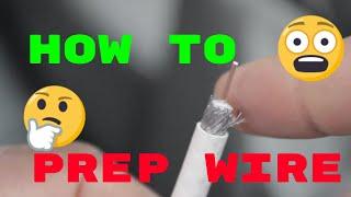 Cable Tips; How to prep coaxial wire