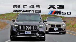 Beauty and The Beast: Does The 2024 Mercedes GLC 43 AMG Outpace the New 2024 BMW X3 M50? Review.