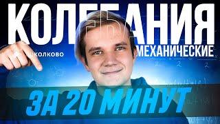 Всё про механические колебания за 20 минут для ЕГЭ 2025 по физике | Теория и первая часть