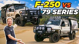 $250,000 Landcruiser vs. F-250 Build-off! Ultimate touring 4WDs tested back to back!