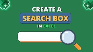 How to Create Search Box in Excel