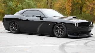 Dodge Challenger Scatpack on AirLift Suspension 3P System Bagged