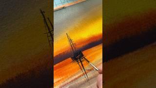 Golden Sunset  #art #seascape #sail