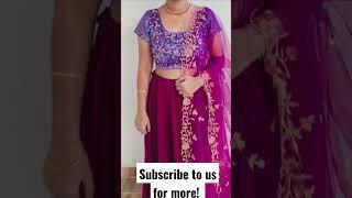 Lehenga with Maggam work Blouse | Savi Designers