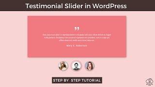 How to Create Testimonial Slider in WordPress Using JQuery | WordPress Tips and Tricks