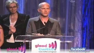 Glee Accepts the Outstanding Comedy Series Award at the 21st Annual GLAAD Media Awards in L.A.