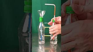 How to make a free water fountain with plastic bottles at home
