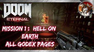 DOOM ETERNAL - All Codex Pages Locations in Mission 1 Hell on Earth