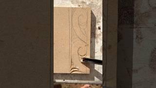 Learn how to carve a simple koru pattern #carve #maori #wood #woodworking #fyp