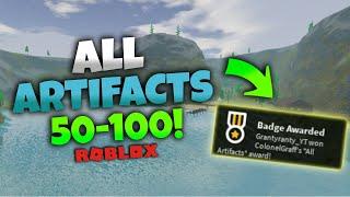 Finding *EVERY ARTIFACT* in Roblox Scuba Diving at Quill Lake (50-100)