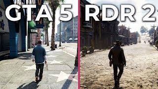 Red Dead Redemption 2 (Xbox One X) vs. GTA 5 (PC 4K Ultra) Graphics Comparison