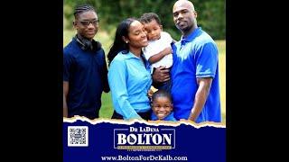 Dr. LaDena Bolton being introduced at Beulah Baptist by Reverand Black
